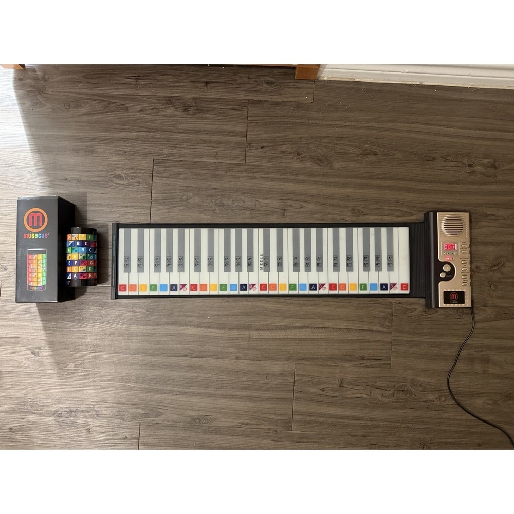 Musacus Roll-Up‎ Piano Keyboard Silicone Flexible MIDI Tested Working